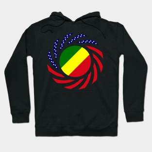 Congolese American (Republic of) Multinational Patriot Flag Series Hoodie